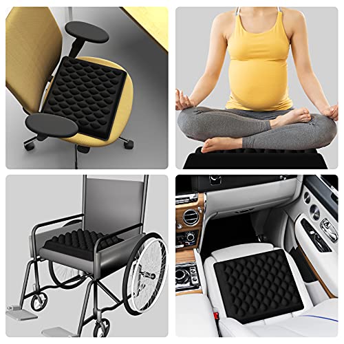 Bingyee Memory Foam Gel Wheelchair Cushion Orthopedic Seat Cushion Comfort Chair Cushion For Car Seat, Home Chairs, Office Chair. Pressure Sore Relief, Soft,Durable,Resilient Chair Pad #TOP5
