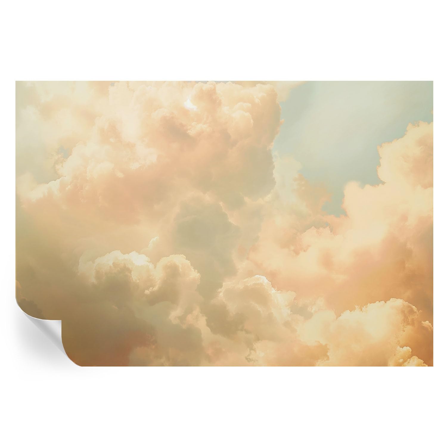 Murales de nubes etéreas 152x104 cm para decoración de pared