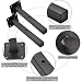 Perfetsell 2Pcs Escuadra Balda Escuadra Negra Mate Escuadra Estanteria Escuadras Baldas Pared...
