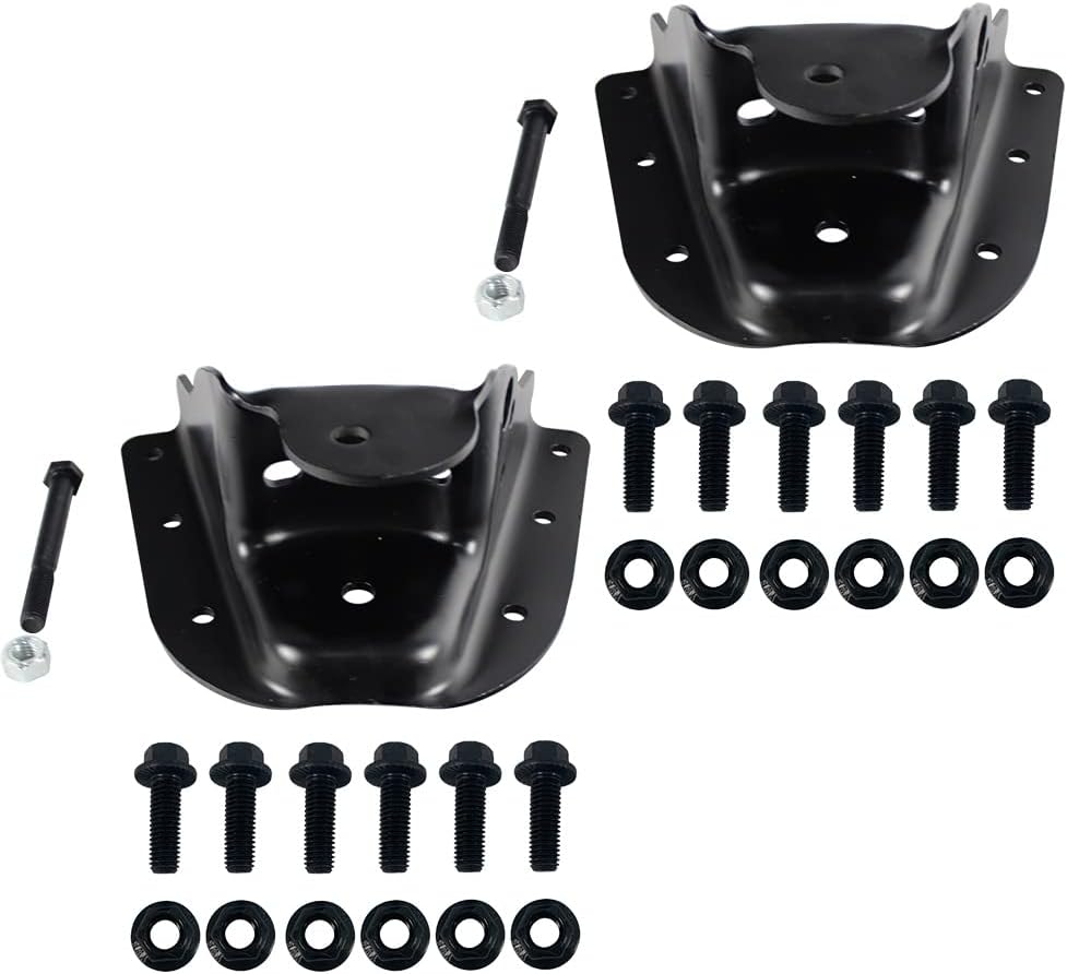 722-068 722-006 722-008 Rear Leaf Spring Forward Rearward Hangers Shackles Bracket Kit LH and RH for 1988-2000 Chevrolet GMC K1500 Pickup K2500 Pickup K3500