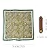 CYian Square Scarf for Men Silk Feel Neck Scarf Satin Bandana Neckerchief Lightweight Head Scarves Fashion Gifts for Men Formal Casual Business(Brown Green)