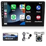 【Carplay y Android Auto y Mirror Link】Simplemente conectado mediante el cable USB original, reemplazando el teléfono móvil con la pantalla del automóvil para realizar la inteligencia del vehículo que le permite acceder a la navegación del mapa del teléfono, contactos del teléfono, notificación, etc., compatible con Control de voz. Esta radio de coche también es compatible con el enlace espejo para la mayoría de los teléfonos, sincroniza tu teléfono con la pantalla del reproductor multimedia