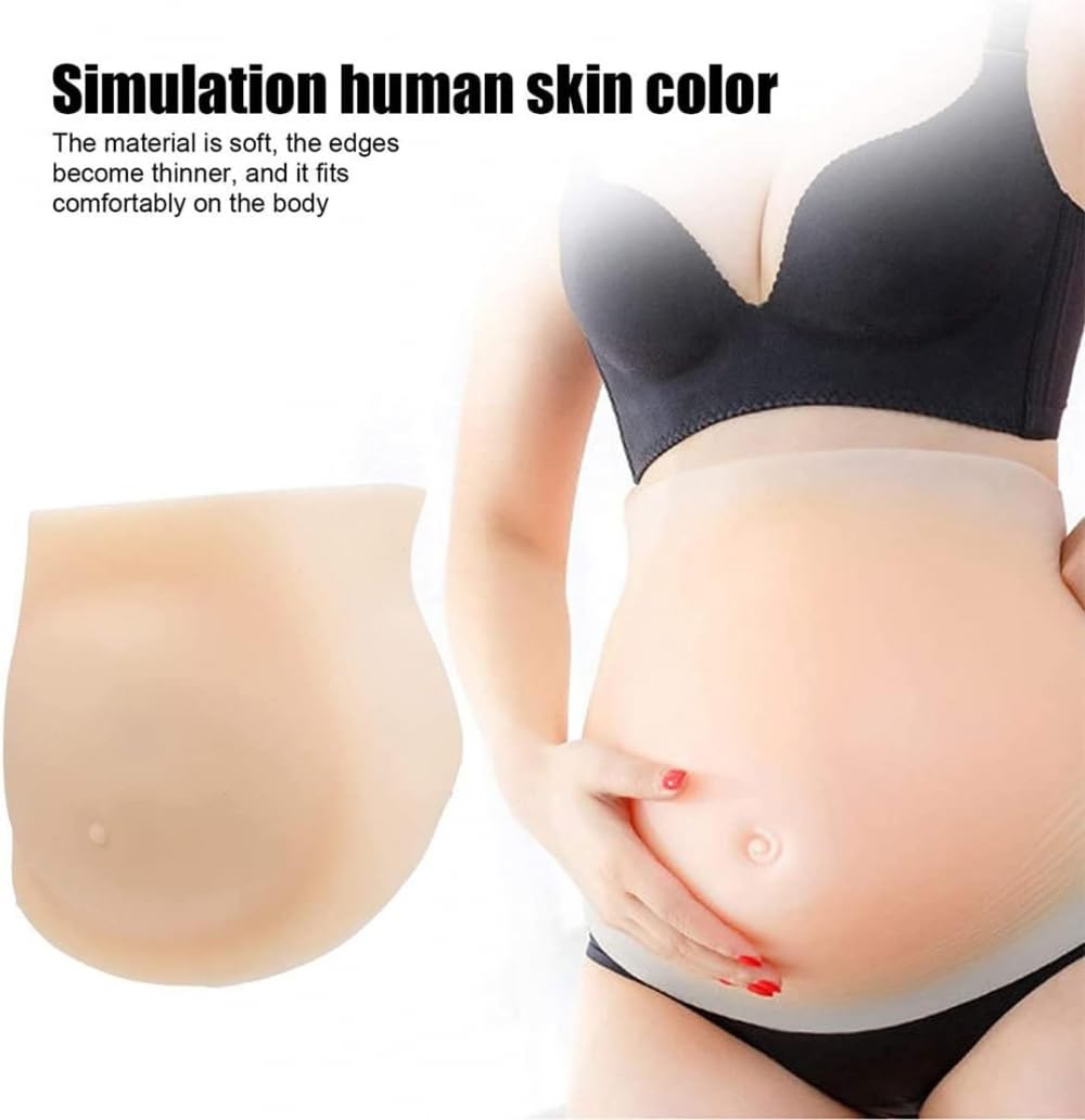 SunniMix Faux Ventre De Femme Enceinte 8-10 Mois - Éponge Léger Et Réaliste Pour Photographie Et Cosplay