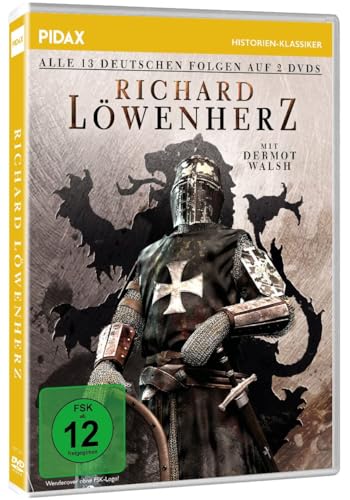 Richard Löwenherz - Historisches und episches Mittelalter - Abenteuer mit Dermot Walsh als legendärer König - Alle deutschen Folgen der Serie auf 2 Disks [2 DVDs]