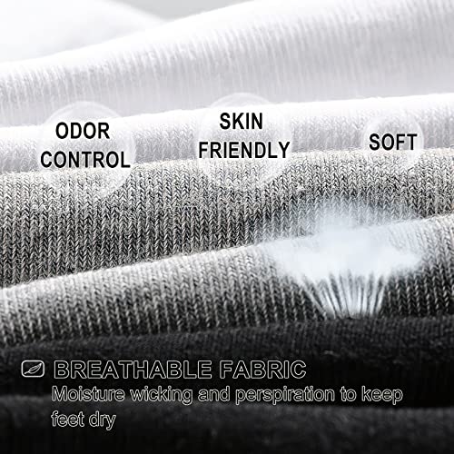 No Show Men Socks Low Cut Non Slip Cotton Invisible Sock 6 Pairs2