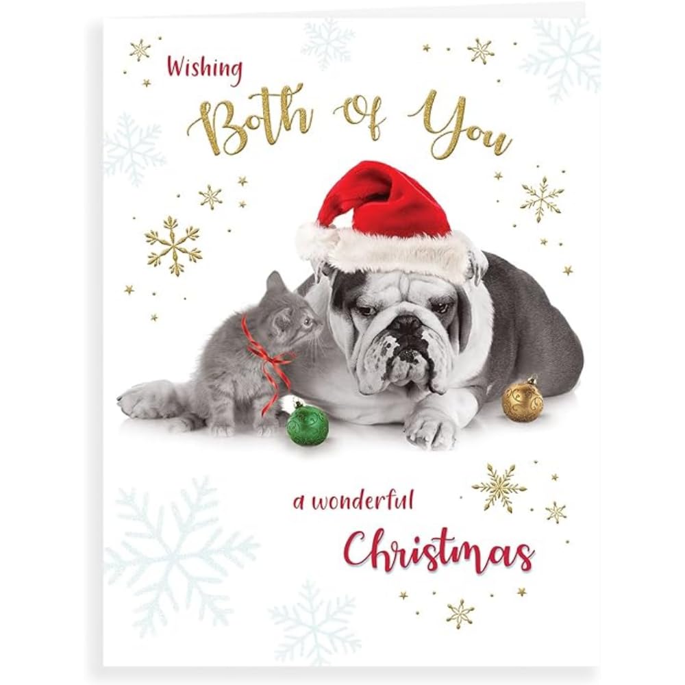 Piccadilly Greetings Photographic Christmas Card to Both of You - 8 x 6 inches