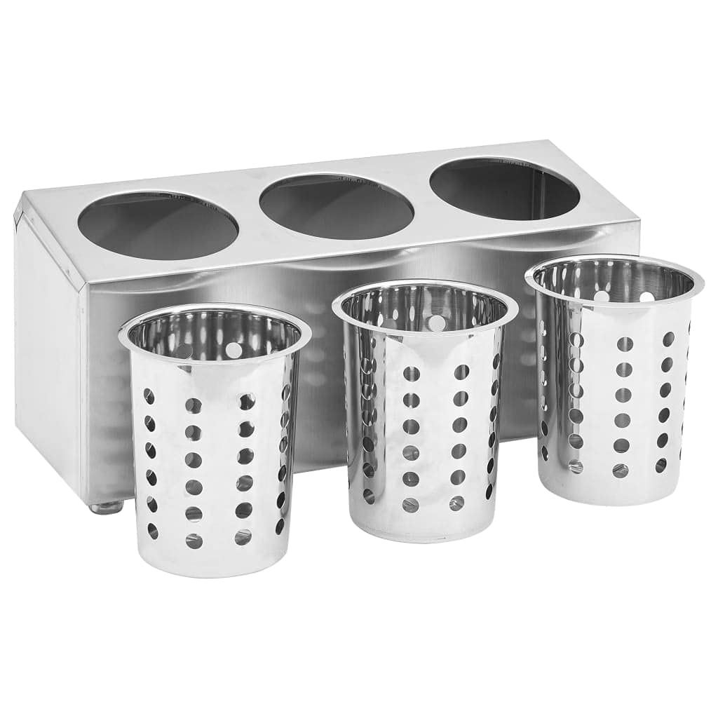 Generisch Besteckbehälter 3 Fächer Rechteckig Edelstahl,Heim & Garten,Küche & Esszimmer,Küchenhelfer & -utensilien,Küchenorganizer,Besteckkästen-51226