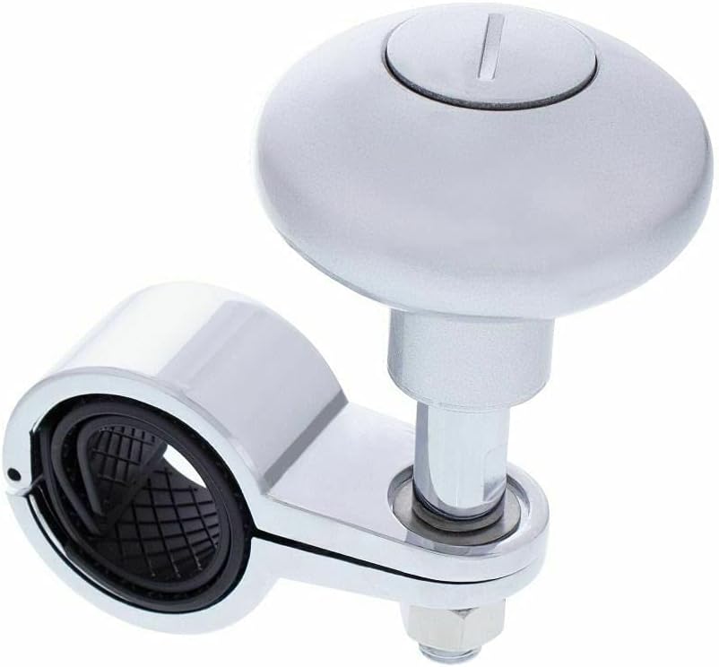 Heavy Duty Steering Wheel Spinner - Liquid Silver
