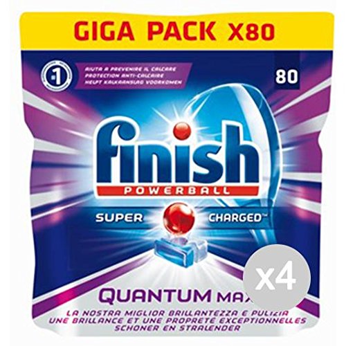 Finish Set 4 Quantum Max 80 Regular Gr.1240 Tabs Dishwasher Detergents