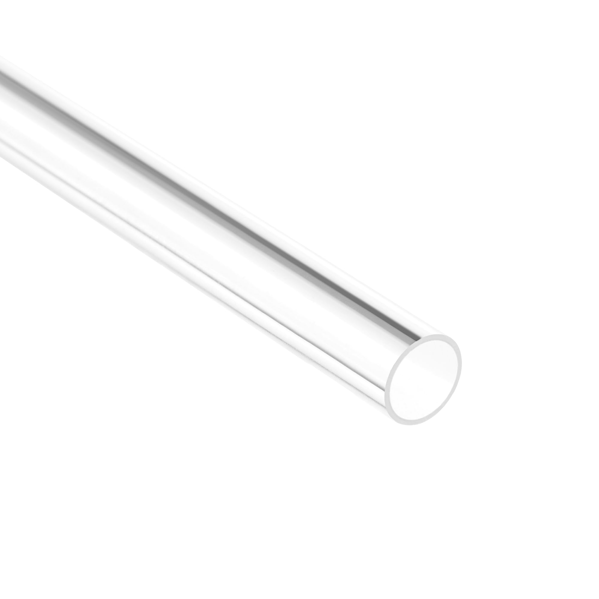 Condotti rigidi in PVC, Tubo tondo in PVC rigido trasparente, misure multiple 0,5-0,6 m(23mmx25mmx0.6m 2Pcs)