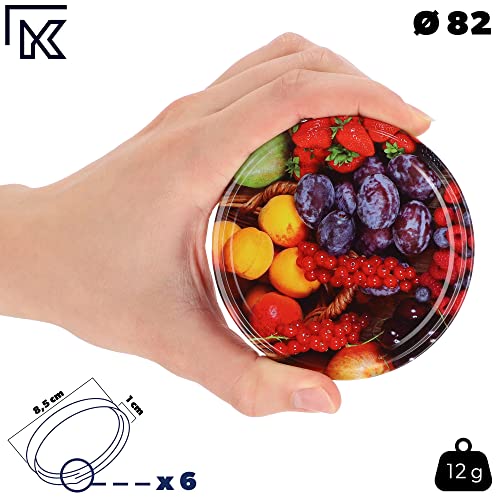 KADAX 50er Set Einmachgläser 250ml TO82 Obst, Marmeladengläser Vorratsgläser Mason Jar mit Schraubdeckel, Luftdicht & Spülmaschinenfest… – Ansicht 4