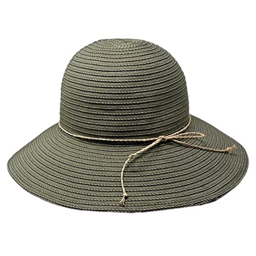 Chapeau de protection solaire UV UPF50 large bord randonnée voyage vert