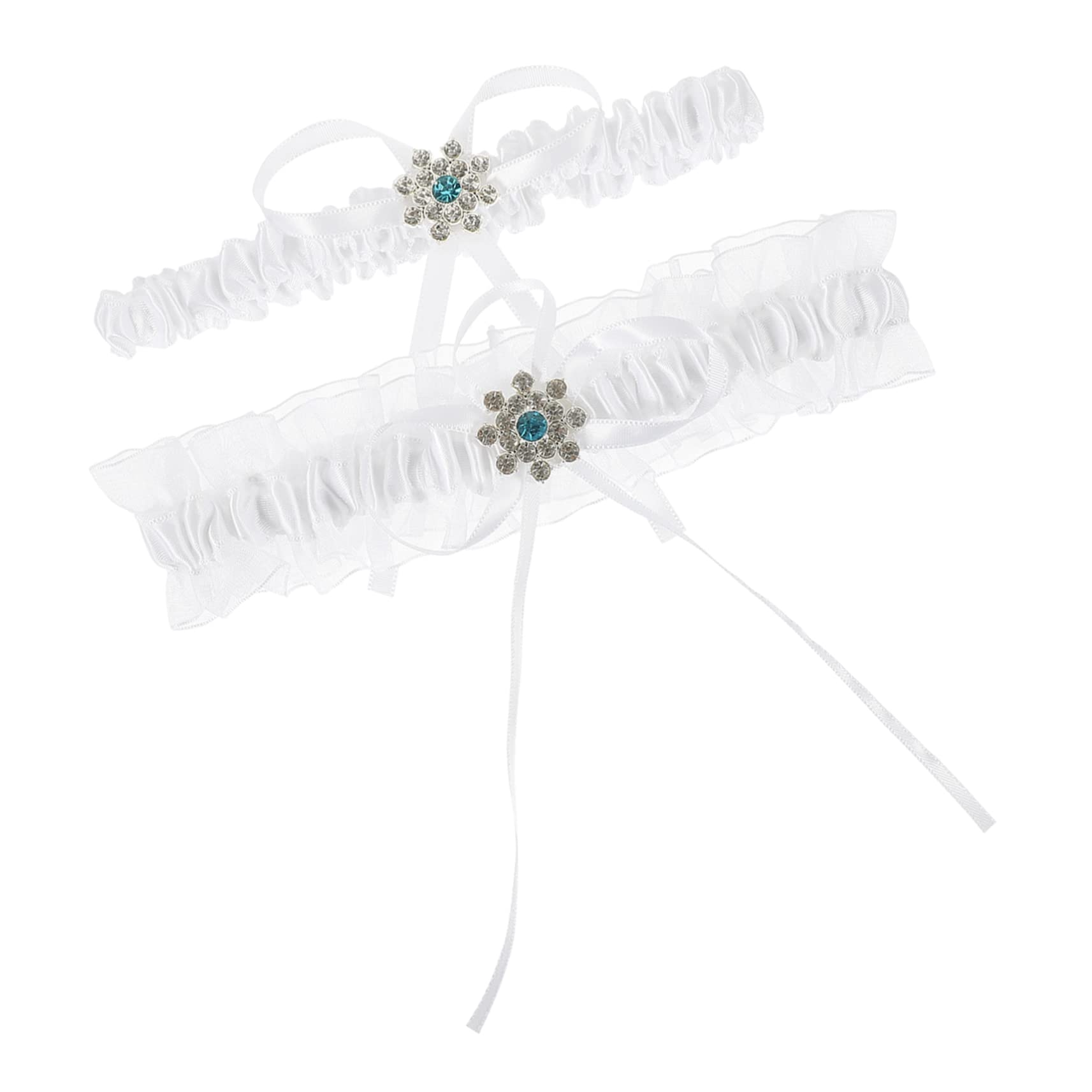 Abaodam 3 Set Di Giarrettiere Elastiche in Pizzo Da Sposa Di Per Le Donne Set Di Giarrettiere Da Sposa Decorazione Per Le Gambe in Pizzo Per La Sposa Gamba Della Sposa