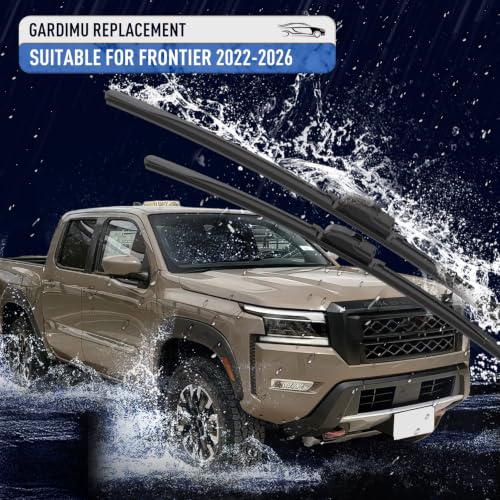 Image of Front Windshield Wiper Blades for Nissan Frontier 2022-2026 for Car Window | Quiet and Streak-Free Wipers Assembly All-Season OEM Automotive Replacement Accessories
