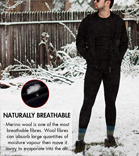 image for LAPASA Merino Wool Base Layer for Men, 100% Merino Wool Shirt and Pant