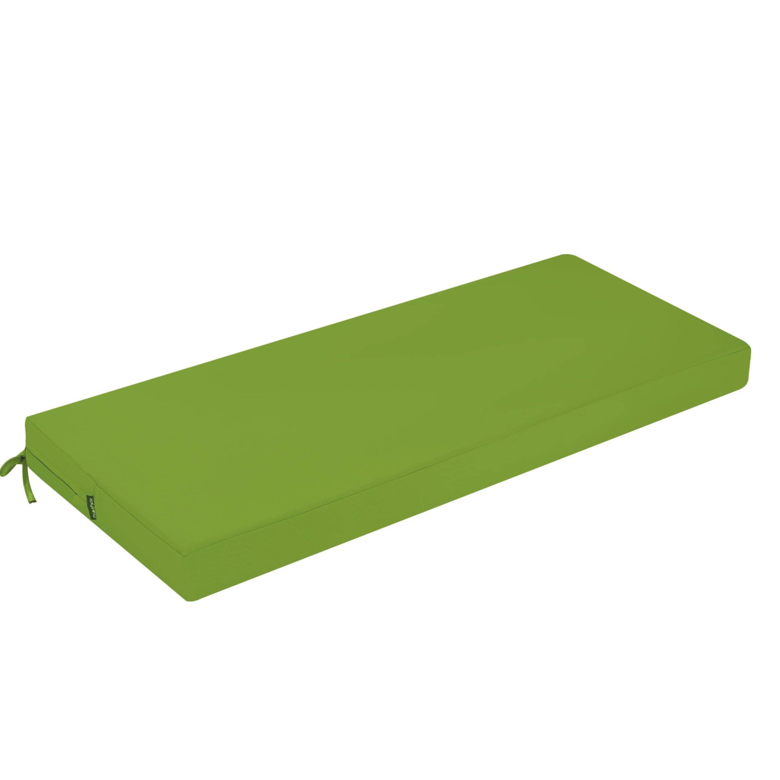 PRIMEPATIO Bankauflage Outdoor, Gartenmöbel Bequeme Bankkissen Outdoor Bankauflage Wasserdicht, Veranda-Schaukelkissen mit Bändern, Verdicktes Sitzkissen Bankauflage