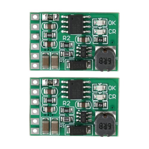EMSea 2X Placa de Carga Y Descarga de 12 V Módulo de Refuerzo Convertidor CC-CC para Sistema de Energía Solar de Litio para Baterías de Litio 18650