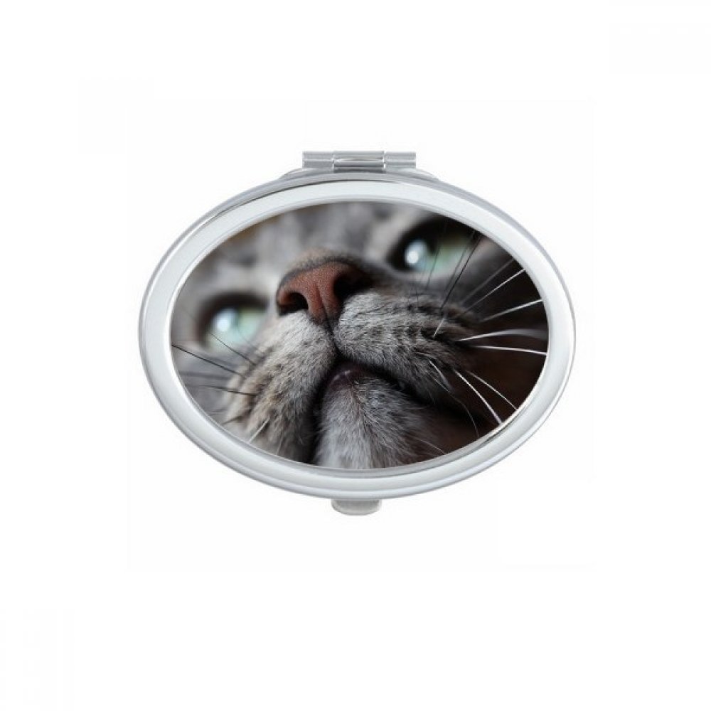 Miroir de maquillage compact portable chat mignon pour sac à main
