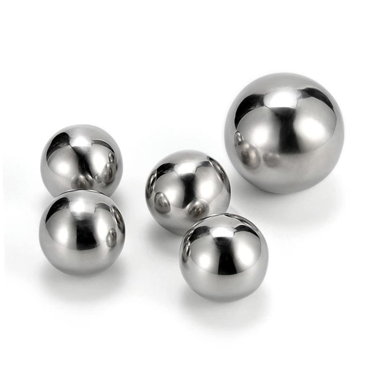 FUNOMOCYA Whisky Stone Ice Balls 304 Stainless Steel 38mm Chilling Beverage Balls for Home Bar