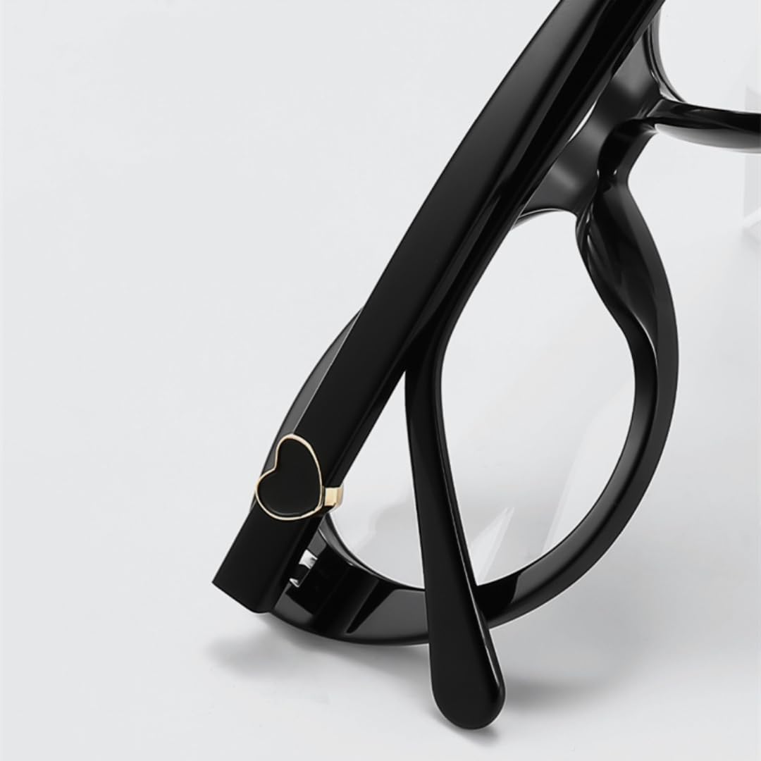Occhiali da sole in acetato da donna, modello cat eye, spessi, alla moda, protezione UV400, da uomo