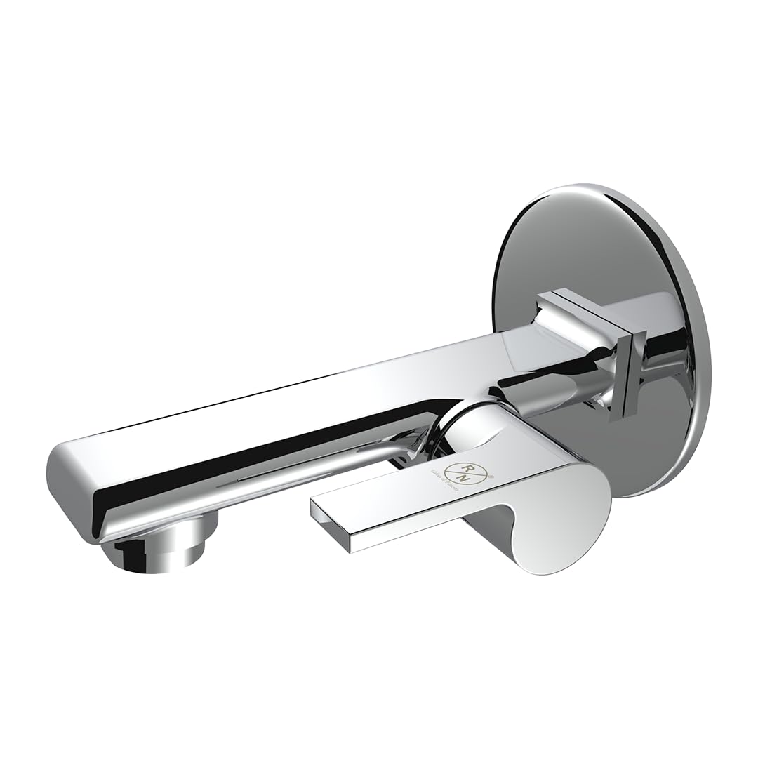 RN RNSLLB0003 Brass Bib Cock Long Body with Wall Flange, Crome Finish (Silk Collection)-image-22