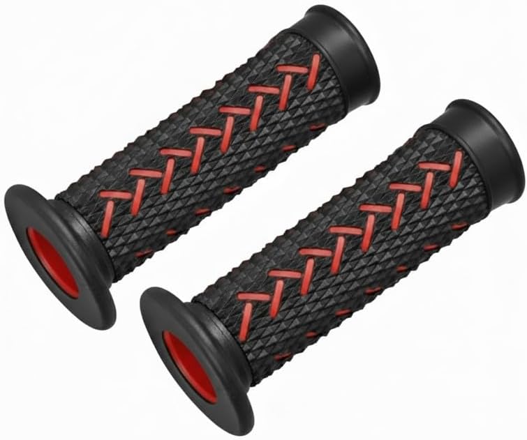 Bike Universal Handle Bar Hand Grip/Handle Grip/Handlebar Grip Universal for All Bike Anti-Slip Rubber Black&Red MotocorpDestini 125