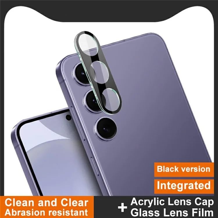 Image of Xmon Camera Lens Protector for Samsung Galaxy S24 Plus (1 Pack) - 3D Premium Tempered Glass, Ultra-Clear, Anti-Scratch, Easy Installation - Black