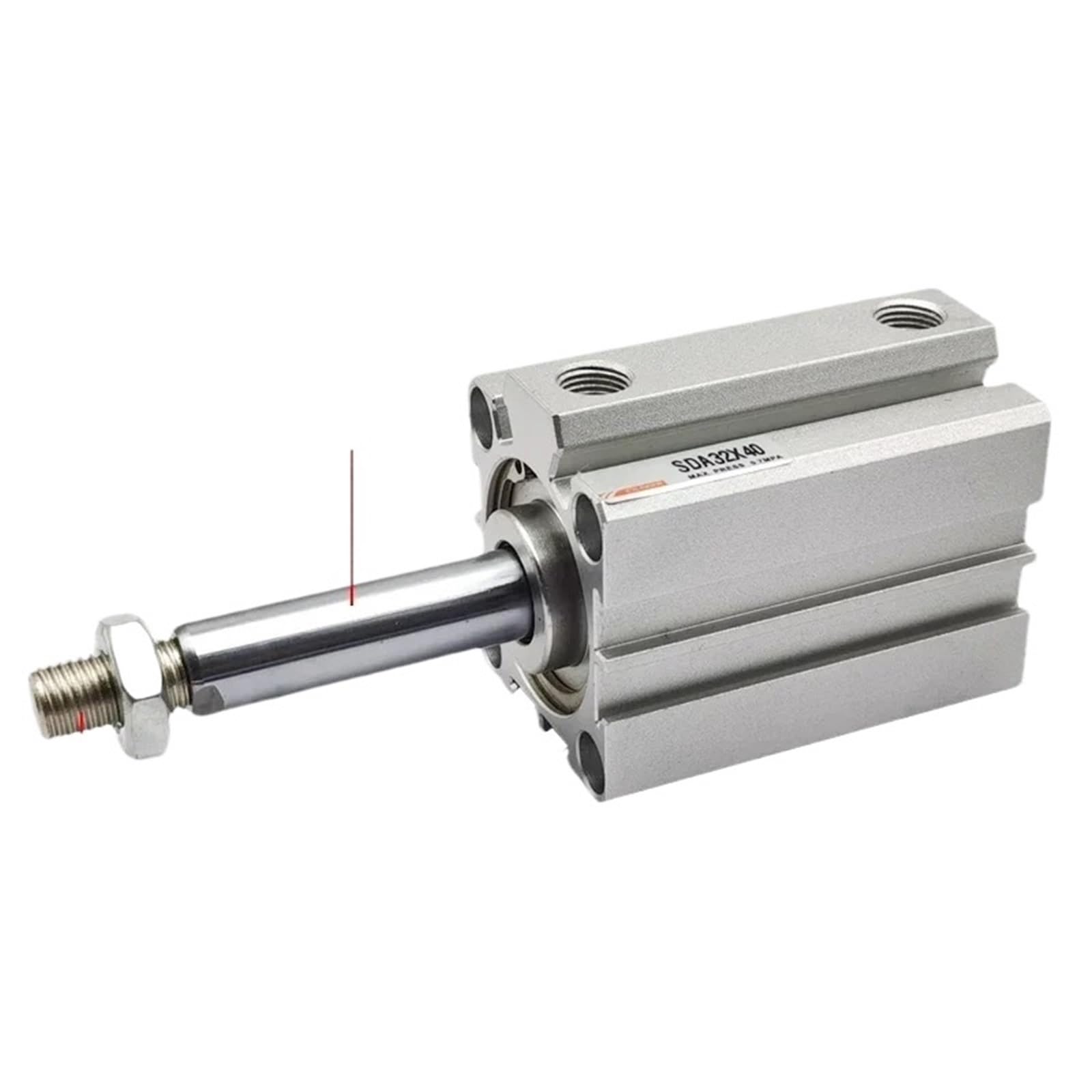 SDA16 20 25 32 40 50 63 80 Kompaktowy i cienki cylinder pneumatyczny, otwór 100 mm, skok 5-100 mm, aluminiowy podnośnik pneumatyczny o podwójnym działaniu (Stroke 15 mm, BORE 63 mm)