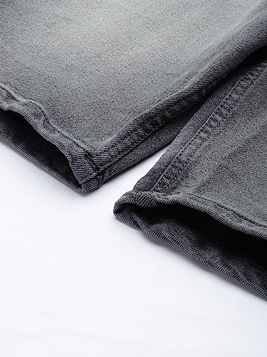 Image of The Indian Garage Co Men Slim Fit Solid Mid-Rise Denim Shorts