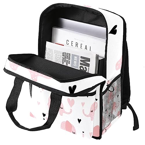 Sac à dos garçon éléphants roses réglable anti mal de dos
