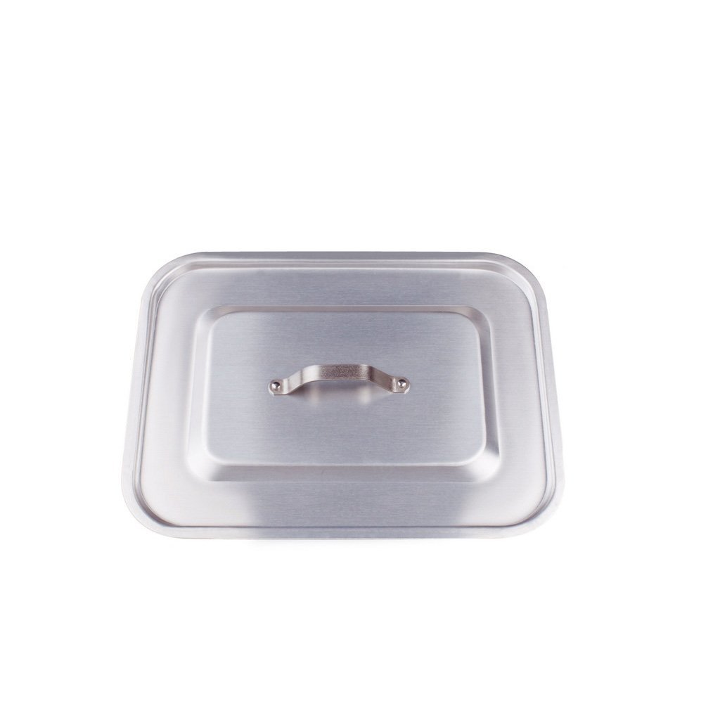 Pentole Agnelli Professional Aluminium 3 Mm. Flat Rectangular Lid With Round Angles, Diameter 35 Cm.