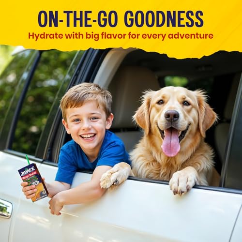 Jumex Mango Nectar Juice Boxes for Kids - Mango Juice Box with Straw - Tropical Fruit Mini Drinks for Kids - Made with Fresh Fruit Puree Concentrate - School Snacks & Smoothie Mix - 6.76oz, 24 Pack