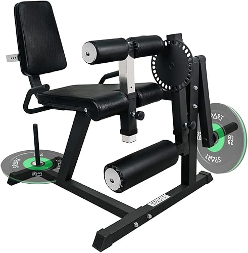 SPART Leg Extension and Leg Curl Machine, Adjustable Plate Loaded Lower Body Special Leg Machine, Rotary Specialty Weight Machine Develops Waist,