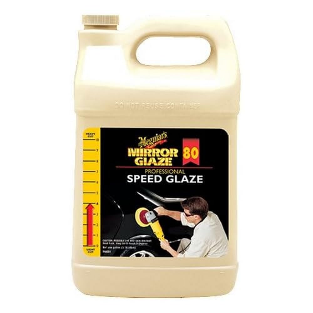- Meguiar’s Mirror Glaze Professional Speed Glaze Body Shop Safe Removes Light Swirls and Oxidation to Restore New Paint Like Shine