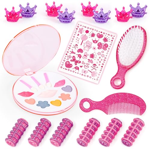 Bayer Design 90005AB Schmink- und Frisierkopf Super Model, Puppenkopf mit Haarzubehör, Make-up, zum Stylen, Blond