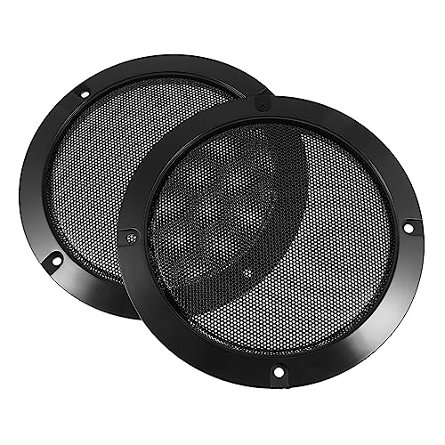 KONTONTY 2pcs Speaker Cover Car Audio Decoration Net Mesh Grill Cloth Protector