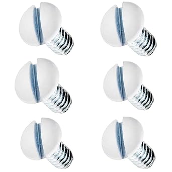 White Wallplate Screws, 5/16