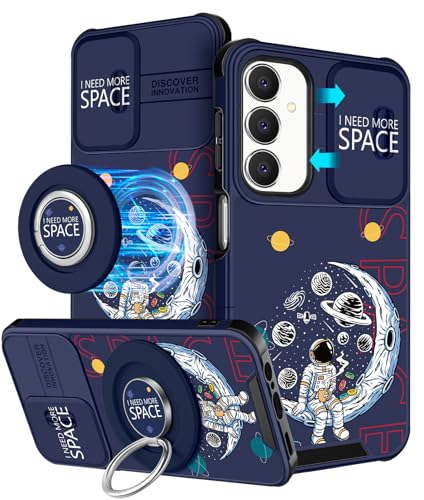 Coque Samsung A25 5G astronaute pour regarder vos vidéos avec anneau