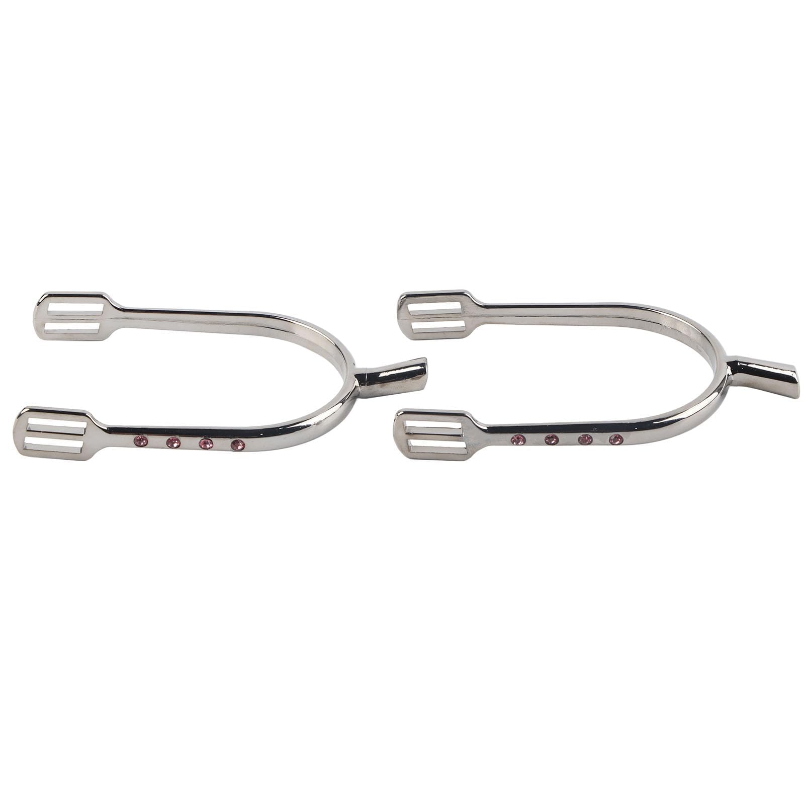 Speroni da Equitazione in Lega di Zinco, Placcati Argento, Design Sottile per Roping Inglese, Stile Femminile