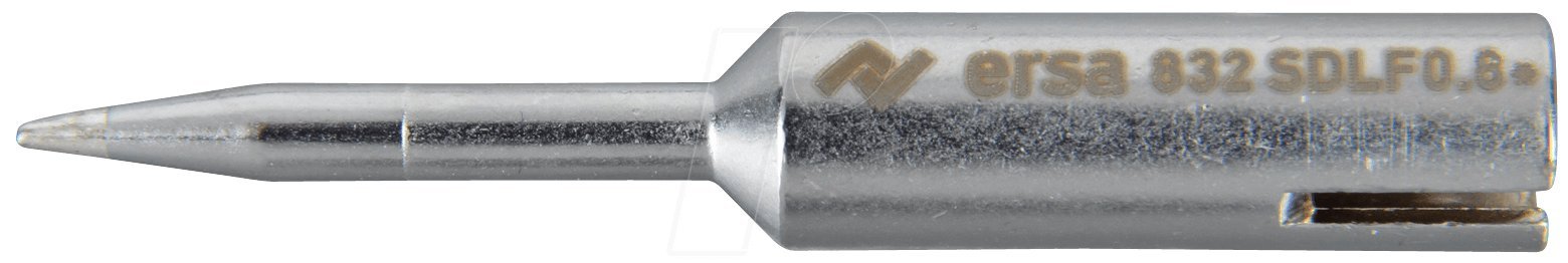 ersasoldering tip ERSADUR 0832SDLF/SB, lead-free, 0.8mm extended pencil point