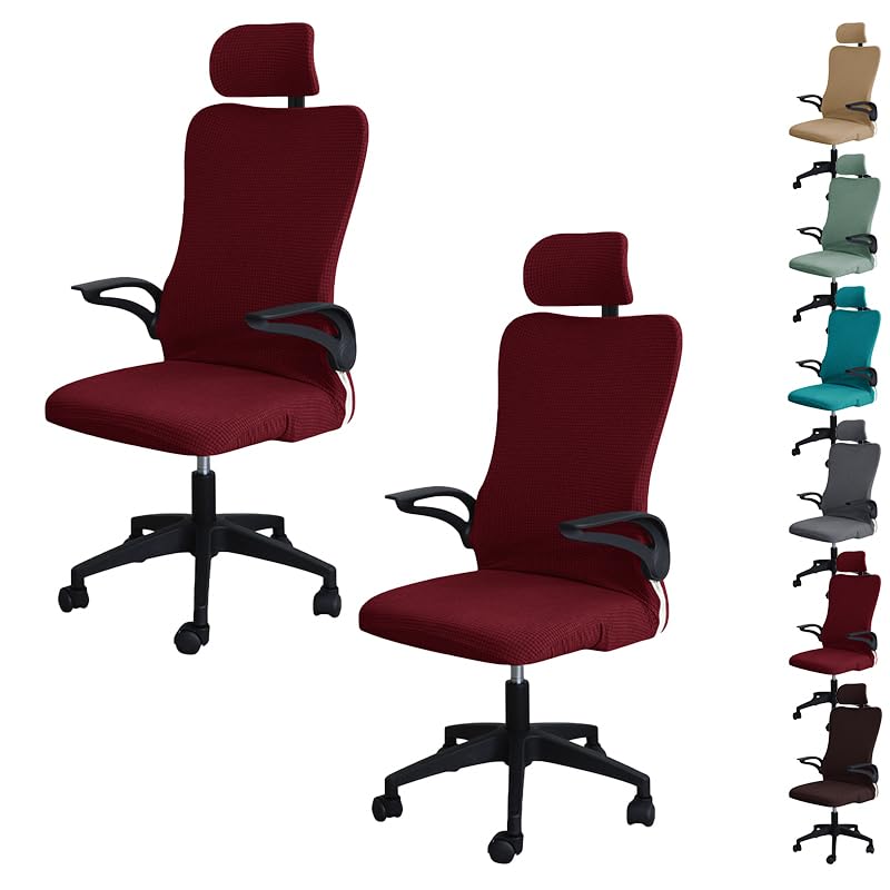 Housse de chaise d'ordinateur imperméable protection zippée bureau jeu
