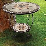 [page_title]-linoows Blumentisch Blumenständer Constanza, Mosaik Tisch im Mediterrane Stil