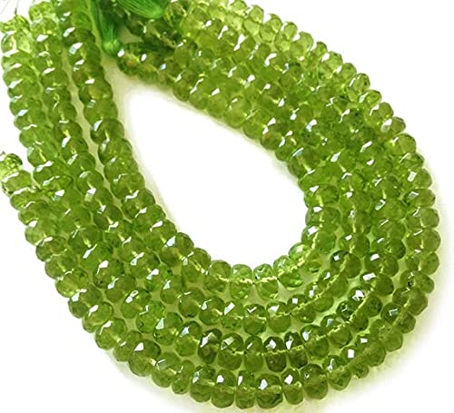 Péridot en perles rondelles de 6mm pour créer vos propres bijoux d'été personnalisés