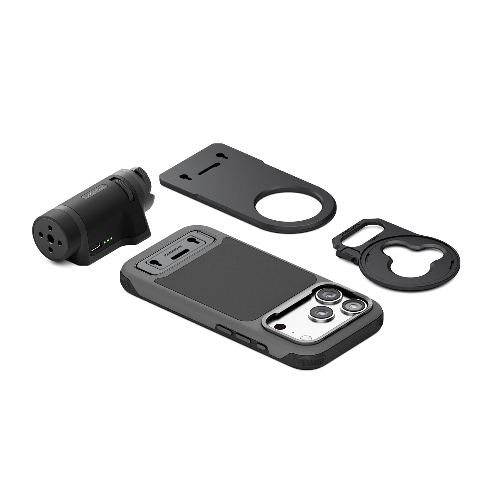 TILTA Khronos iPhone 17 Pro Case Lite Handheld-Kit, Telefonkäfig kompatibel mit iPhone 17 Pro mit Lite-Steuergriff, Filterablage und magnetischer Rückplatte, Schwarz TKL-IP17-PA-B