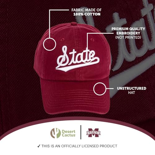 Gorra bordada ajustable Bulldogs MSU estilo A1 miniatura 4
