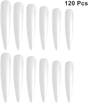 Amazon | FRCOLOR ネイルチップ ロング つけ爪 尖った ネイル用品 人工