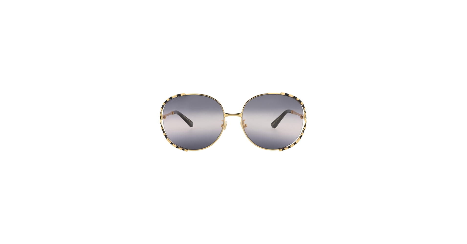 Amazon.com: Gucci Round-Frame Metal Sunglasses : Clothing