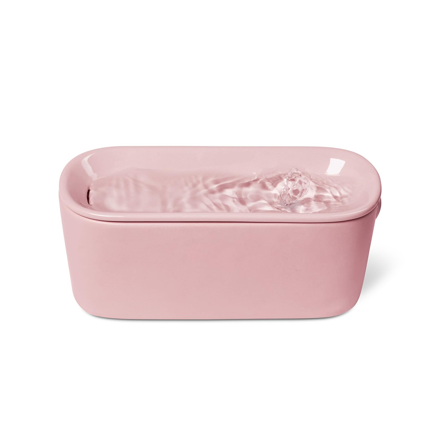 Cat Mate USB Ceramic Water Fountain for Cats & Small Dogs, 800 ml, Pink
