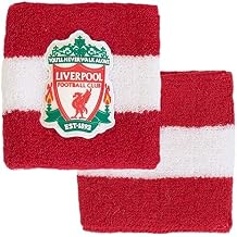Hy-Pro Officially Licensed Liverpool F.C. Cotton Wristband| 2 Pack, Sweatband, Kids, Adult, Unisex, Moisture Wicking Sweat Bands, Football, Running, Sports, Gym, Tennis, Exercise