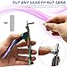 Acrylic Nail Cutter with Magnet Sizer & Length Measurement,Adjustable Stainless Nail Trimmer for Salon Home Nail Art, Professional Nail Clippers for Precise Manicures (Rainbow)